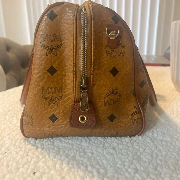 MCM Brown Monogram Handbag - Picture 3 of 7